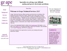 Tablet Screenshot of grape-ts.com